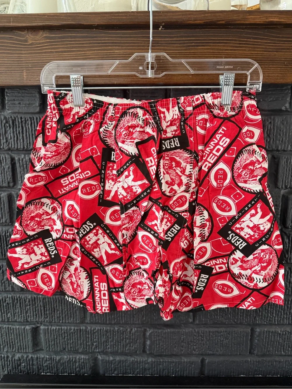 Vintage 1995 MLB Cincinnati Reds Logo Lounge Shorts NEVER WORN